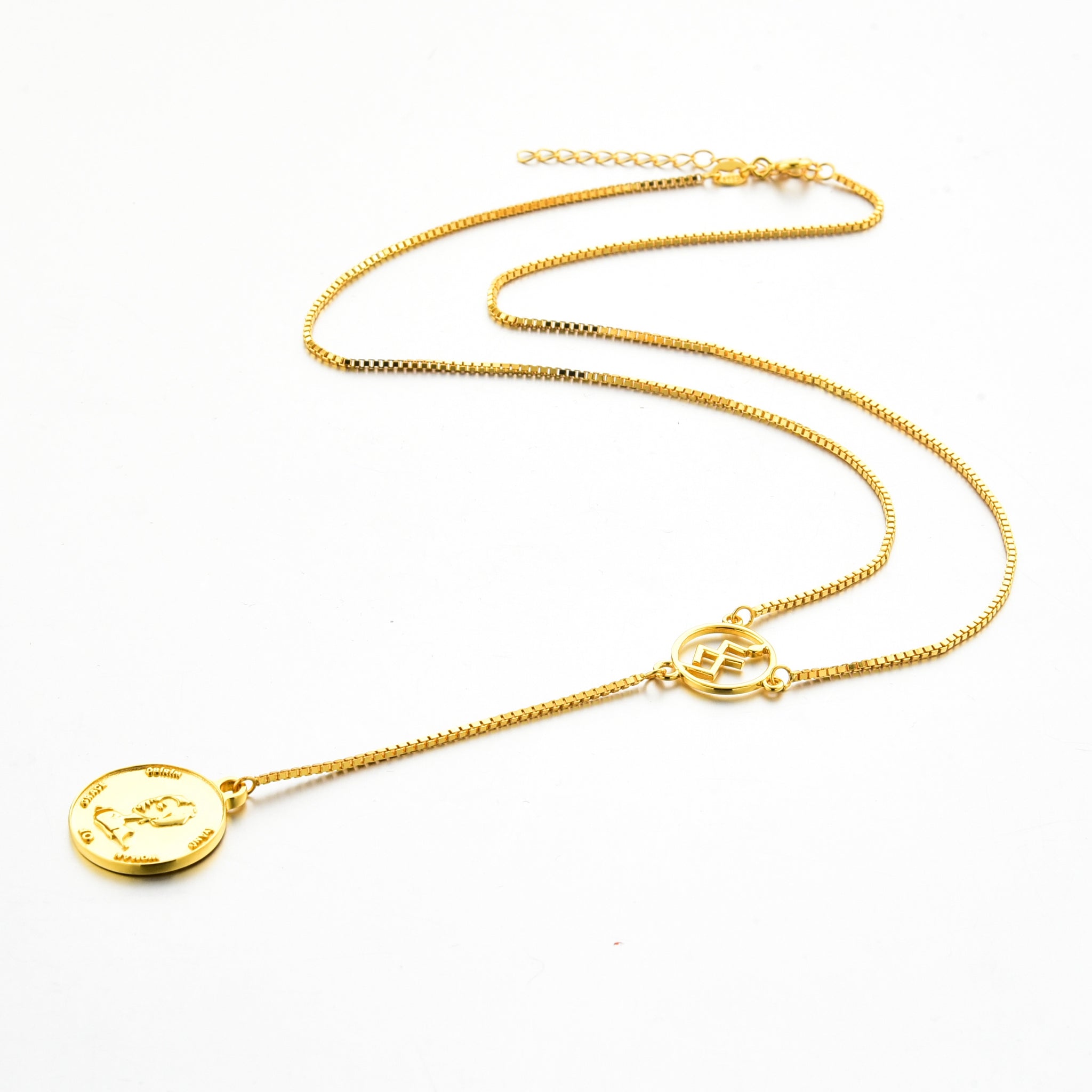 Obirin Iyanu Gold Coin Necklace
