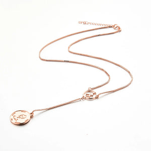 Obirin Iyanu Rose Gold Coin Necklace