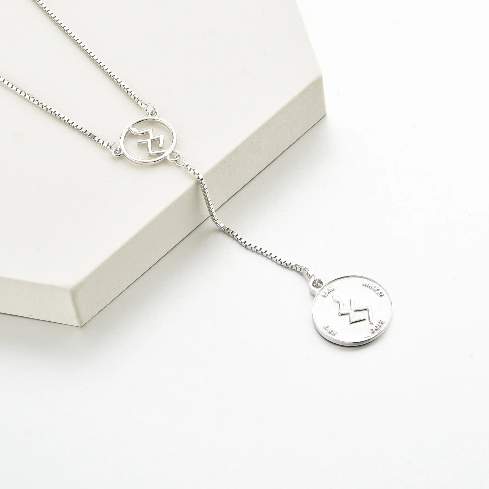 Obirin Iyanu Silver Coin Necklace